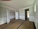 Dining area featuring white chair rail and picture frame molding with open doorway and blue painter's tape on the floor at 349 Blue Oak Dr, Moncks Corner, SC 29461