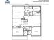 Second floor plan showing primary bedroom, 3 additional bedrooms, 2 baths, and laundry at 349 Blue Oak Dr, Moncks Corner, SC 29461