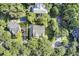 Bird's eye view of homes in a wooded neighborhood at 400 Bay Crossing Rd, Mount Pleasant, SC 29464