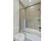 Clean bathroom with a shower/tub, toilet and gray tile at 400 Bay Crossing Rd, Mount Pleasant, SC 29464
