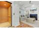Modern home elevator with wood interior, convenient access to all floors at 400 Bay Crossing Rd, Mount Pleasant, SC 29464