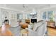 Bright living room with hardwood floors and comfortable seating at 400 Bay Crossing Rd, Mount Pleasant, SC 29464