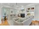 Bright living room with fireplace, hardwood floors, and comfortable seating at 400 Bay Crossing Rd, Mount Pleasant, SC 29464