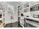 Well-organized pantry with ample shelving and counter space at 400 Bay Crossing Rd, Mount Pleasant, SC 29464