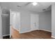 Bedroom with ceiling fan, window blinds, and hardwood floors at 563 Alderly Dr, Moncks Corner, SC 29461