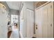 Bright hallway with white doors and a linen closet at 12 Bee Street St # A, Charleston, SC 29403