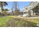 Large backyard with inground pool, deck, and fenced perimeter at 1201 Roma Rd, Hanahan, SC 29410