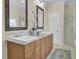 Bathroom with double vanity and large shower at 1201 Roma Rd, Hanahan, SC 29410