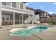 House exterior with pool and deck in the backyard at 1201 Roma Rd, Hanahan, SC 29410