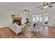 Relaxing living room with hardwood floors, comfortable seating, and fireplace at 1201 Roma Rd, Hanahan, SC 29410