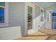 Private deck with wood flooring and glass door access at 128 Sandy Bend Ln, Summerville, SC 29486
