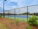 Well-maintained tennis courts with surrounding fence at 128 Sandy Bend Ln, Summerville, SC 29486