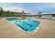 Lap pool and leisure pool with plenty of lounge chairs at 128 Sandy Bend Ln, Summerville, SC 29486