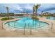 Relaxing pool area with multiple entry points and lounge chairs at 128 Sandy Bend Ln, Summerville, SC 29486