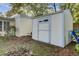 Neat backyard with a new storage shed at 186 Sans Souci St, Charleston, SC 29403