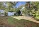 Backyard with shed and open grassy area at 186 Sans Souci St, Charleston, SC 29403