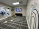 Playroom with TV and rainbow wall art at 191 Blueway Ave, Summerville, SC 29486