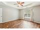 Spacious bedroom with wood flooring and ceiling fan at 2005 Isabela Ct, Summerville, SC 29483