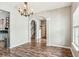 Dining room with hardwood floors and view of the staircase at 2005 Isabela Ct, Summerville, SC 29483