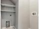 Laundry room with shelving and hookups for washer and dryer at 2005 Isabela Ct, Summerville, SC 29483