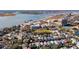 Wide aerial view of the neighborhood and waterfront at 3 Chisolm St # 106, Charleston, SC 29401