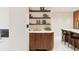 Unique kitchen design with a built-in curved cabinet at 3 Chisolm St # 106, Charleston, SC 29401