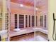 Bright, clean sauna with glass door and wooden interior at 3 Chisolm St # 106, Charleston, SC 29401