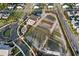 Aerial view of a Primary-planned community showcasing farmland, streetscapes, and neighborhood amenities at 312 Parish Farms Dr, Summerville, SC 29486
