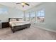 Primary bedroom with ceiling fan and ample natural light at 312 Parish Farms Dr, Summerville, SC 29486