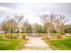 Circular fountain with benches and landscaping at 312 Parish Farms Dr, Summerville, SC 29486