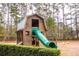 Rustic barn-themed playground, featuring a large green slide at 312 Parish Farms Dr, Summerville, SC 29486