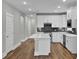 White kitchen with stainless steel appliances and an island at 333 Dahlia Row Dr, Summerville, SC 29486