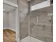 Large walk-in shower with glass enclosure and modern tile at 333 Dahlia Row Dr, Summerville, SC 29486