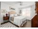 Bright bedroom with hardwood floors and a comfortable bed at 407 Yacht Harbor Ct, Isle of Palms, SC 29451