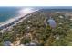 Coastal aerial view of houses near the ocean at 613 Pompano St, Edisto Island, SC 29438