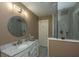 Bathroom boasts a large walk-in shower and modern vanity at 975 Mayfield St, Summerville, SC 29485