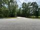 View of the gated entrance to the property lined with trees at 975 Mayfield St, Summerville, SC 29485