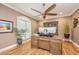 Home office with large desk and built-in hutch at 975 Mayfield St, Summerville, SC 29485