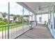Relaxing screened porch overlooks backyard and community at 105 Waxwing Dr, Summerville, SC 29483