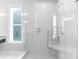 Large walk-in shower with glass enclosure and built-in seat at 105 Waxwing Dr, Summerville, SC 29483