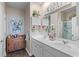 Double vanity bathroom with a walk-in shower at 115 Holly Leaf Ln, Summerville, SC 29486
