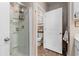 Bathroom with shower, toilet, and additional storage at 115 Holly Leaf Ln, Summerville, SC 29486