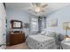 Cozy bedroom with ceiling fan and antique furniture at 115 Holly Leaf Ln, Summerville, SC 29486