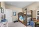 bedroom featuring a bunk bed, desk, and ample closet space at 115 Holly Leaf Ln, Summerville, SC 29486