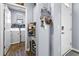 Laundry room with washer, dryer and built-in storage at 115 Holly Leaf Ln, Summerville, SC 29486