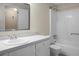 Clean bathroom with white vanity and tub shower combo at 1219 Edward Dr, Moncks Corner, SC 29461