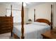 Bedroom with a four-poster bed and wooden dresser at 1219 Edward Dr, Moncks Corner, SC 29461