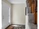 Bright entryway with staircase, tile floor, and neutral walls at 1219 Edward Dr, Moncks Corner, SC 29461