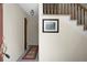 Bright entryway with staircase, carpet, and neutral walls at 1219 Edward Dr, Moncks Corner, SC 29461