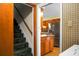 View of carpeted stairs leading to the kitchen at 1219 Edward Dr, Moncks Corner, SC 29461
